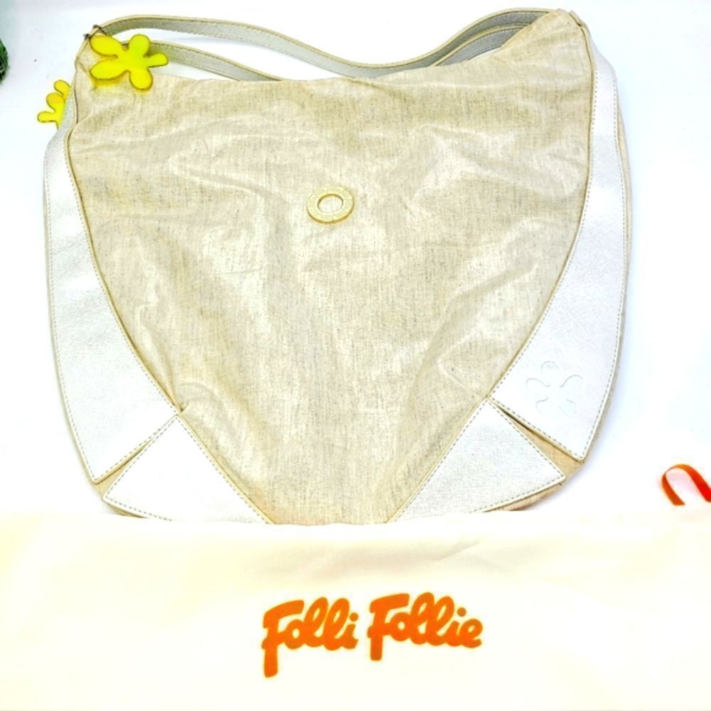 Folli Follie Canvas Leather  Bag